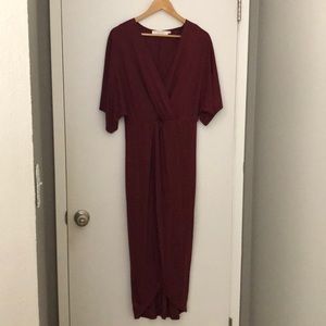 Faux wrap dress